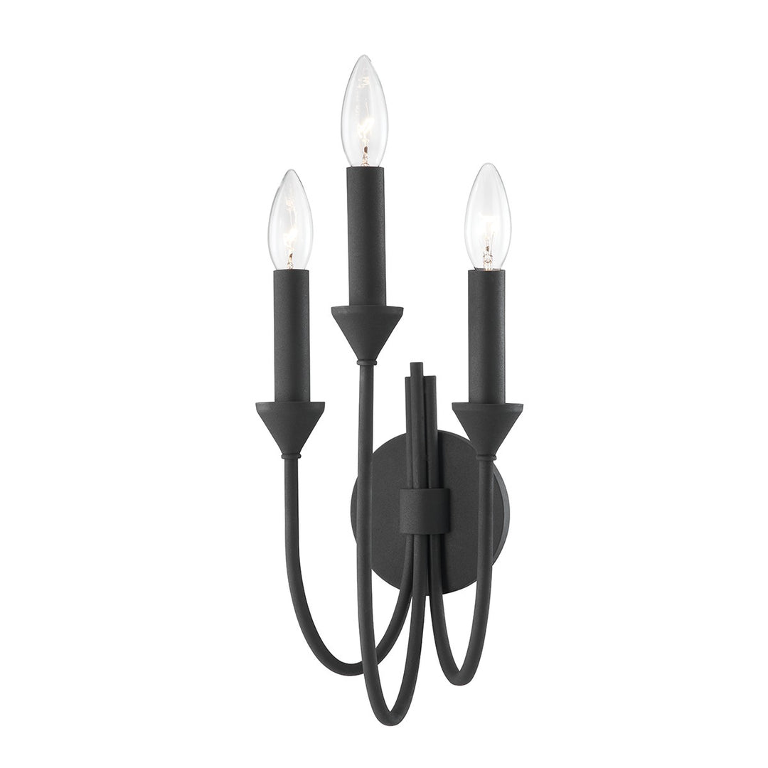 Troy Lighting Canada - B1003-FOR - Three Light Wall Sconce - Cate - Forged Iron