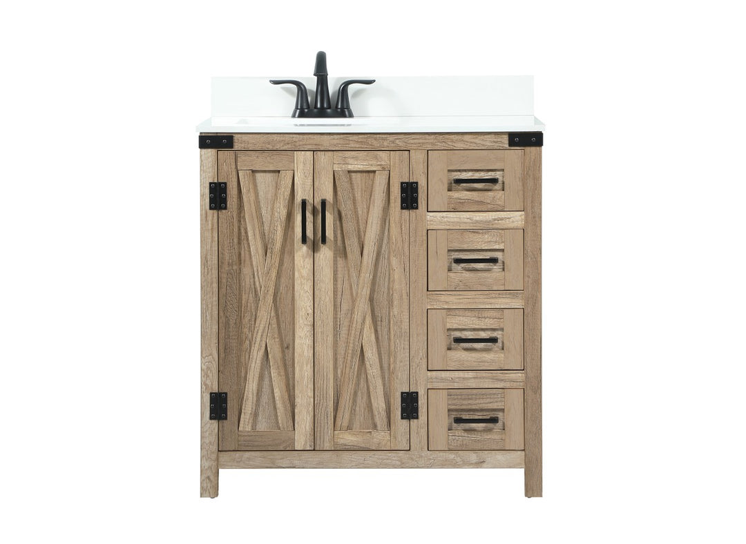 Grant Single Bathroom Vanity in Natural oak - available from The Lighting Shoppe, trusted by Canadian homeowners