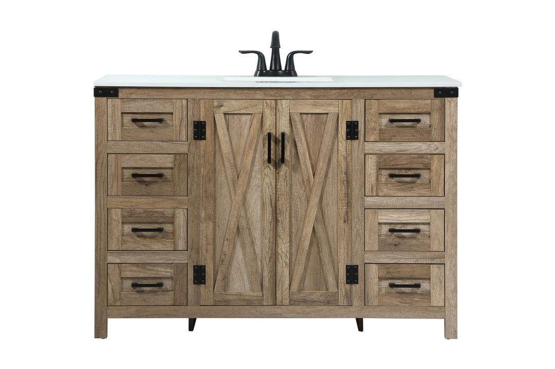 Grant Single Bathroom Vanity in Natural oak - available from The Lighting Shoppe, trusted by Canadian homeowners