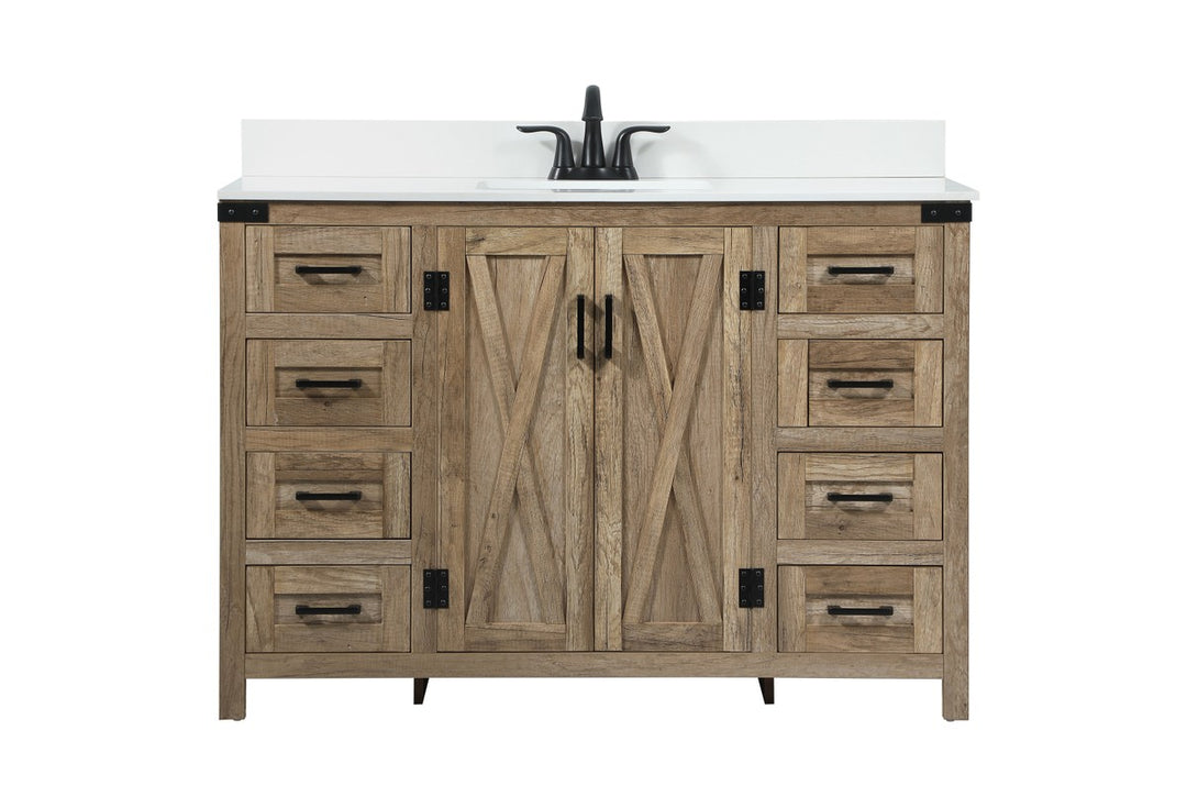 Grant Single Bathroom Vanity in Natural oak - available from The Lighting Shoppe, trusted by Canadian homeowners
