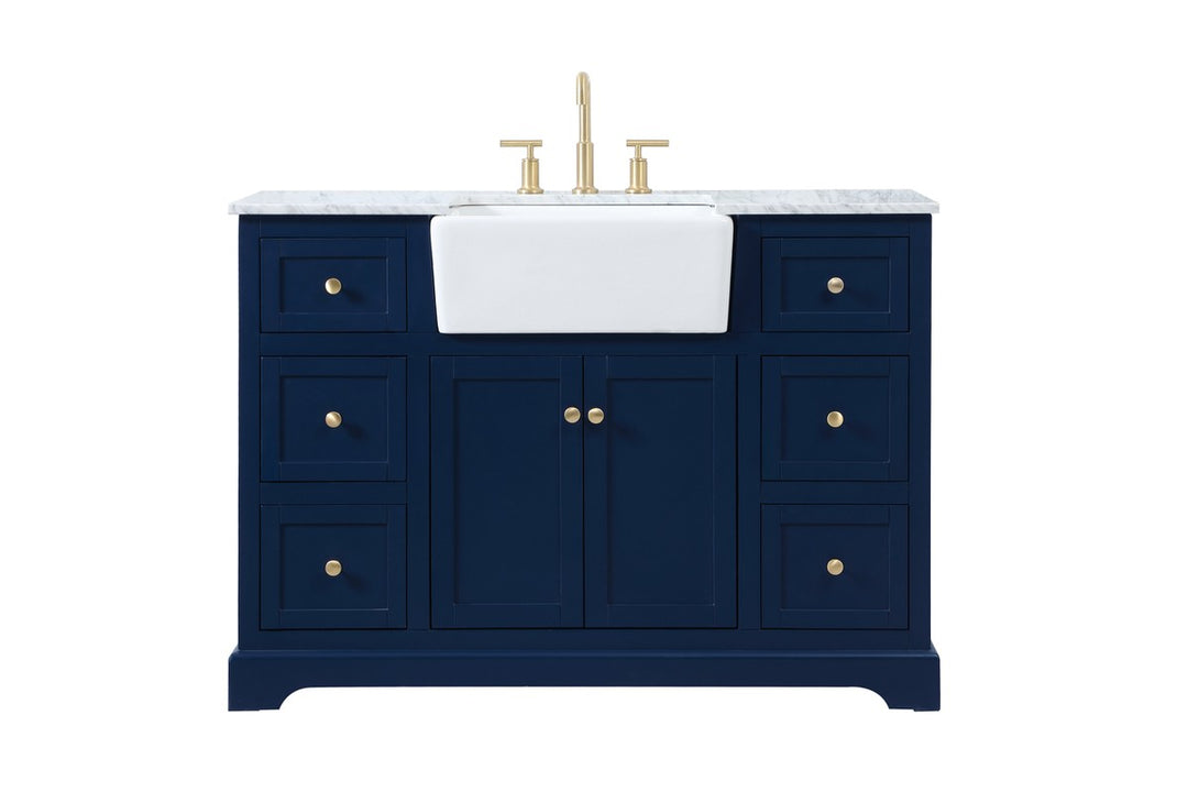 Elegant Lighting - VF60248BL - Single Bathroom Vanity - Franklin - blue