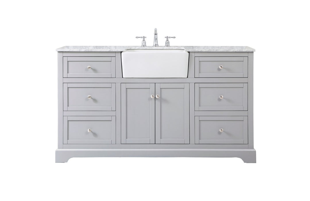 Elegant Lighting - VF60260GR - Single Bathroom Vanity - Franklin - grey