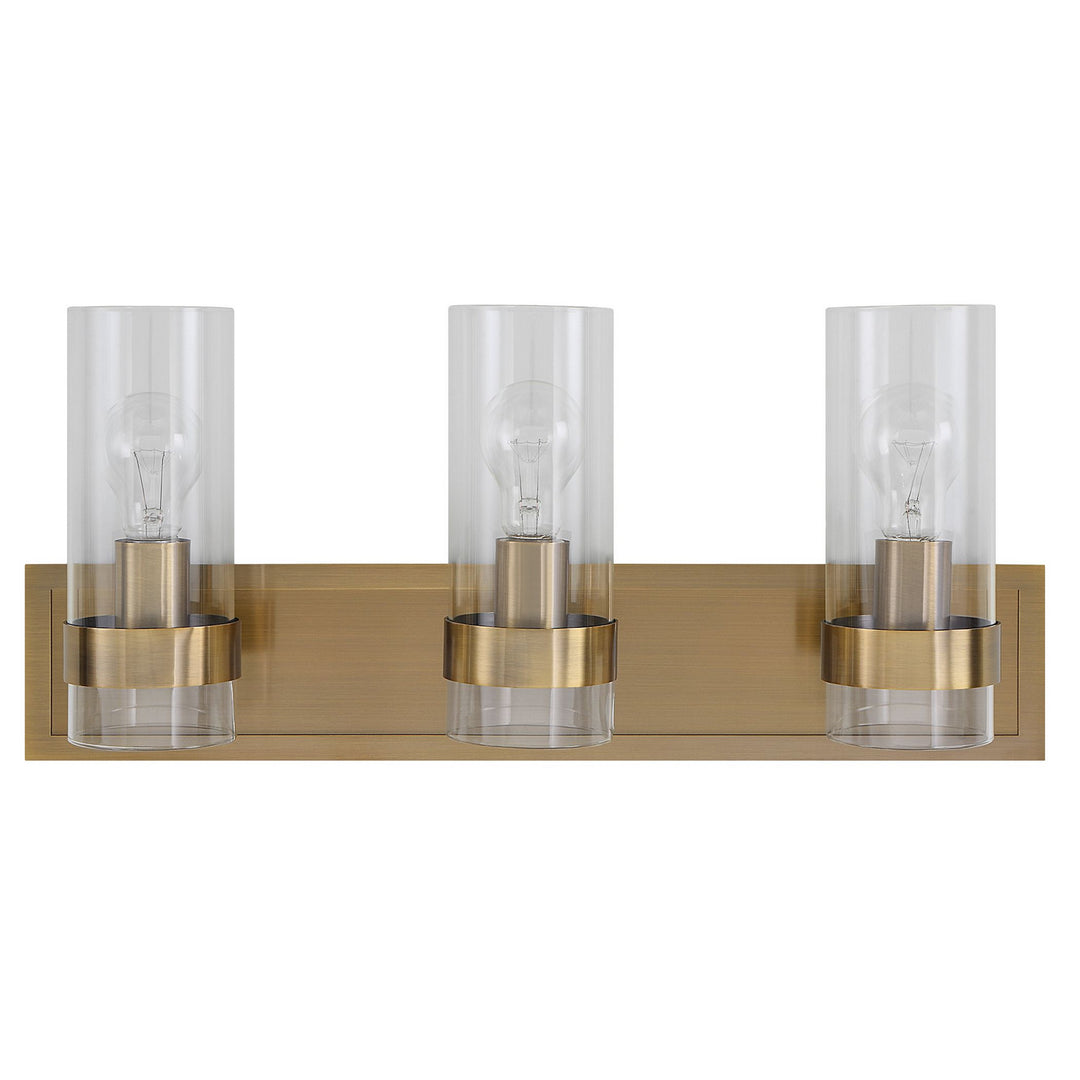 Cardiff Three Light Vanity in Oxidized Antique Brass - available from The Lighting Shoppe, trusted by Canadian homeowners