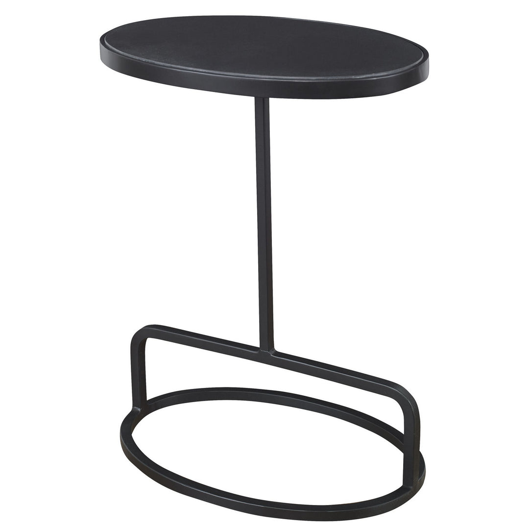 Jessenia Accent Table in Satin Black - available from The Lighting Shoppe, trusted by Canadian homeowners