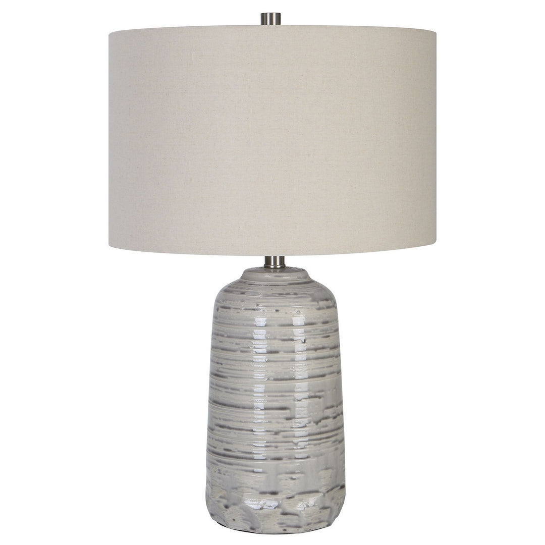Cyclone One Light Table Lamp in Brushed Nickel - available from The Lighting Shoppe, trusted by Canadian homeowners
