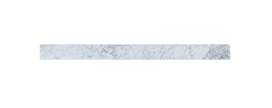 Backsplash in Carrara White - available from The Lighting Shoppe, trusted by Canadian homeowners