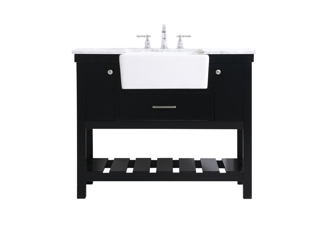 Elegant Lighting - VF60142BK - Single Bathroom Vanity - Clement - black