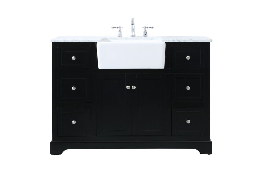 Elegant Lighting - VF60248BK - Single Bathroom Vanity - Franklin - black