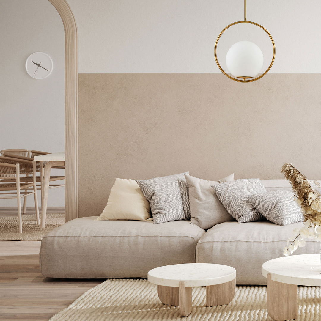 Dainolite Canada - ADR-161P-AGB - One Light Pendant - Adrienna - Aged Brass