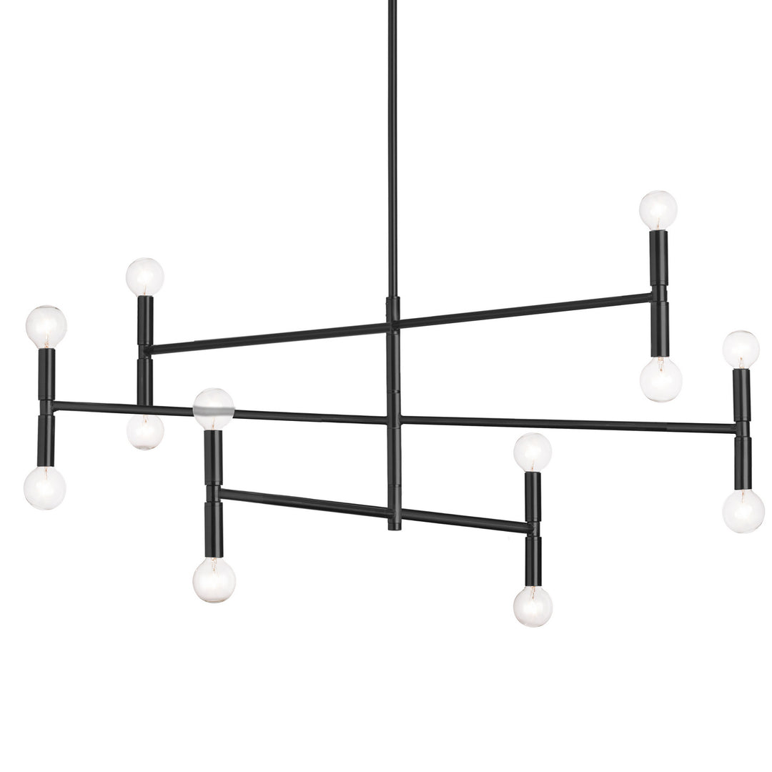 Ava 12 Light Chandelier in Black - available from The Lighting Shoppe, trusted by Canadian homeowners