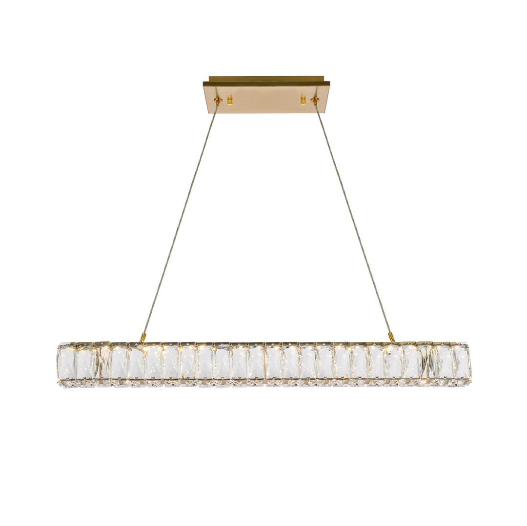 Elegant Lighting - 3502D31G - LED Linear Pendant - Monroe - Gold