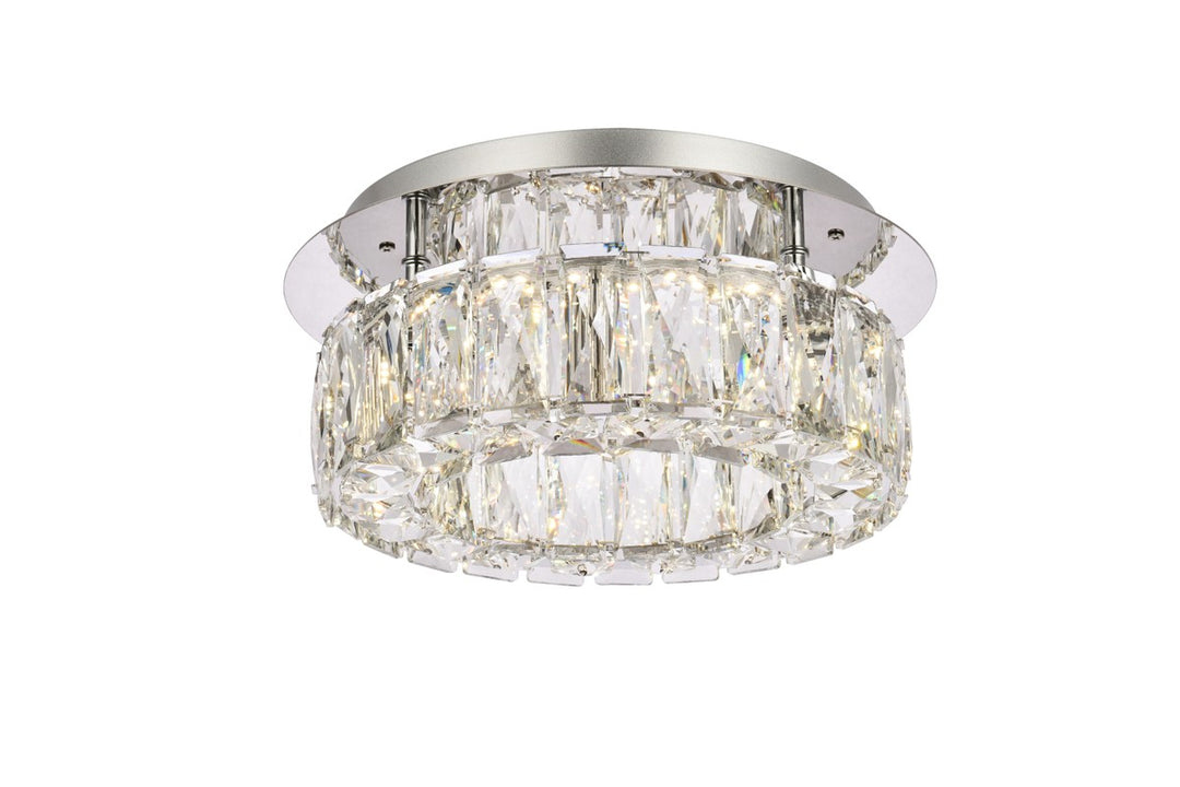 Monroe LED Flush Mount in Chrome - available from The Lighting Shoppe, trusted by Canadian homeowners