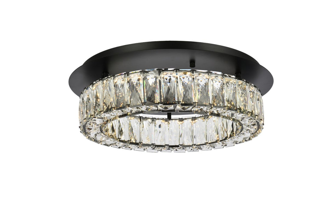 Monroe LED Flush Mount in Black - available from The Lighting Shoppe, trusted by Canadian homeowners