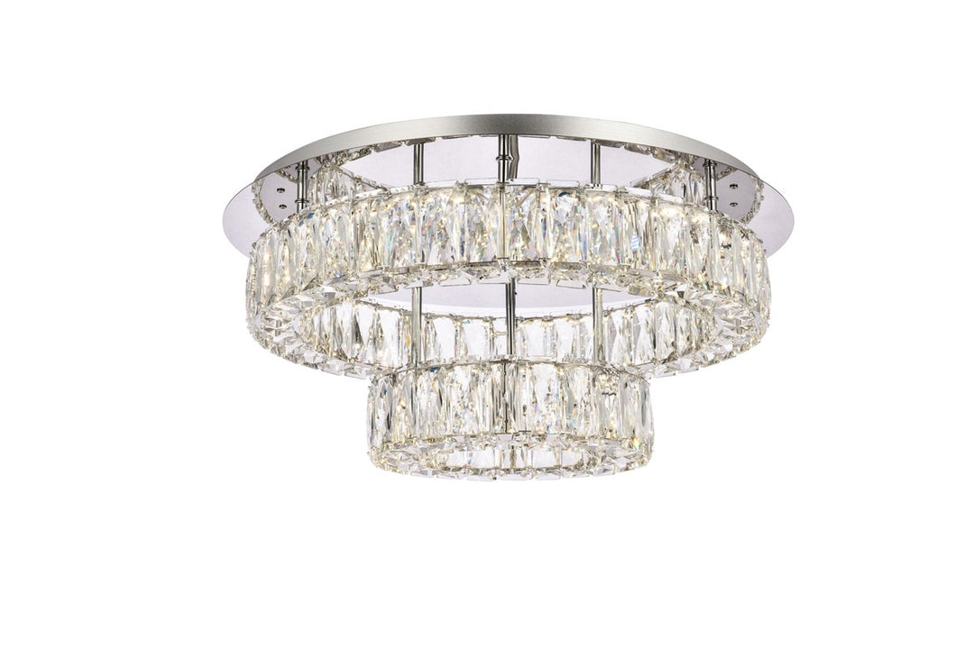 Monroe LED Flush Mount in Chrome - available from The Lighting Shoppe, trusted by Canadian homeowners