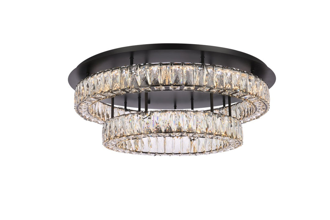 Monroe LED Flush Mount in Black - available from The Lighting Shoppe, trusted by Canadian homeowners
