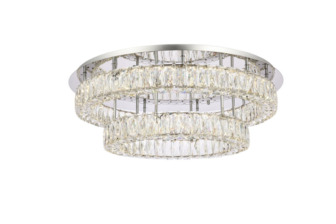 Monroe LED Flush Mount in Chrome - available from The Lighting Shoppe, trusted by Canadian homeowners
