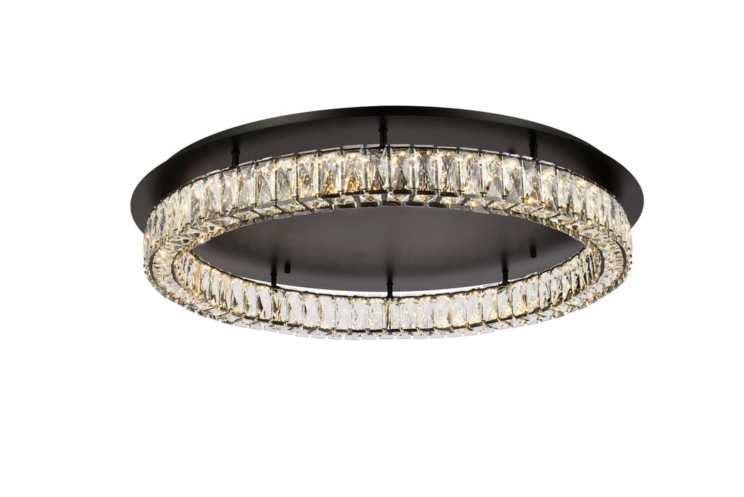 Monroe LED Flush Mount in Black - available from The Lighting Shoppe, trusted by Canadian homeowners
