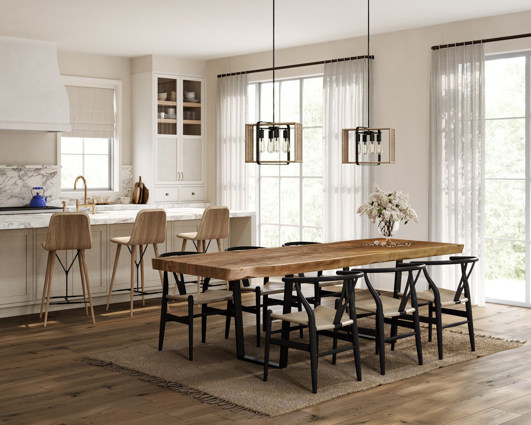 Artcraft Canada - AC11714BK - Four Light Pendant - Perris - Black