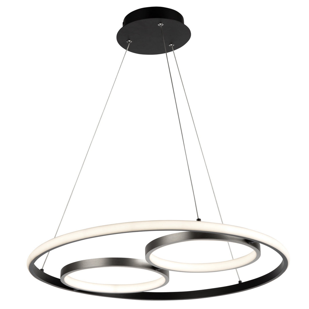 Artcraft Canada - AC6671NB - LED Pendant - Gemini - Black, Nickel