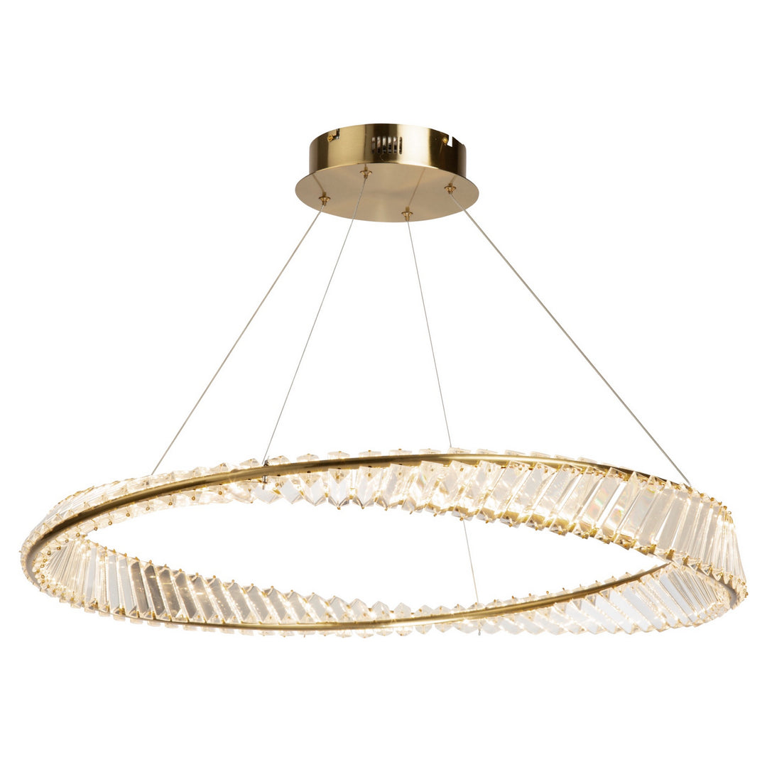 Stella LED Pendant in Brushed Brass - available from The Lighting Shoppe, trusted by Canadian homeowners