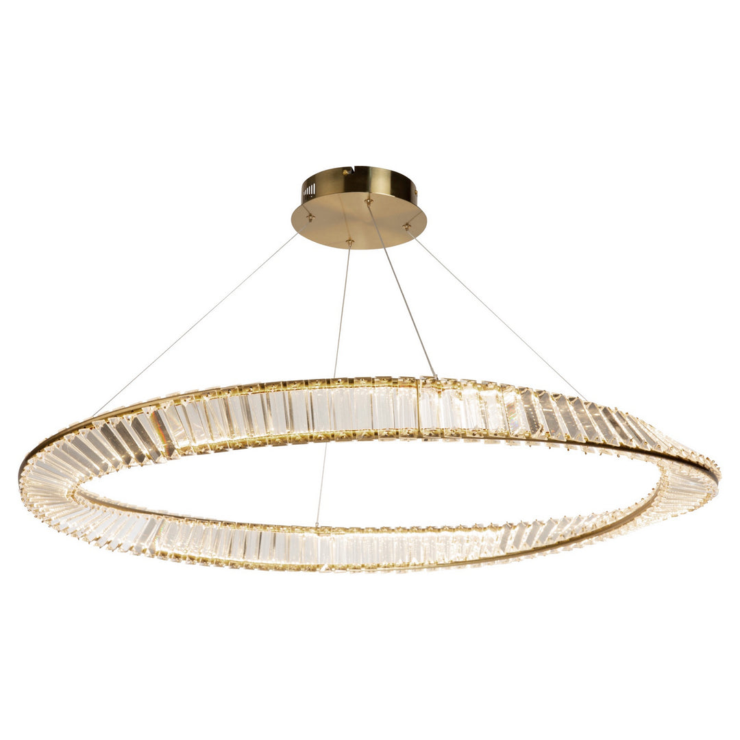 Stella LED Pendant in Brushed Brass - available from The Lighting Shoppe, trusted by Canadian homeowners