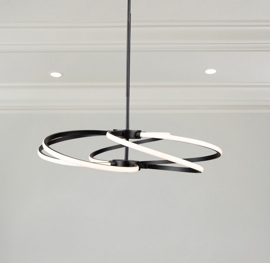 Artcraft Canada - AC7688BK - LED Pendant - Equinox - Black