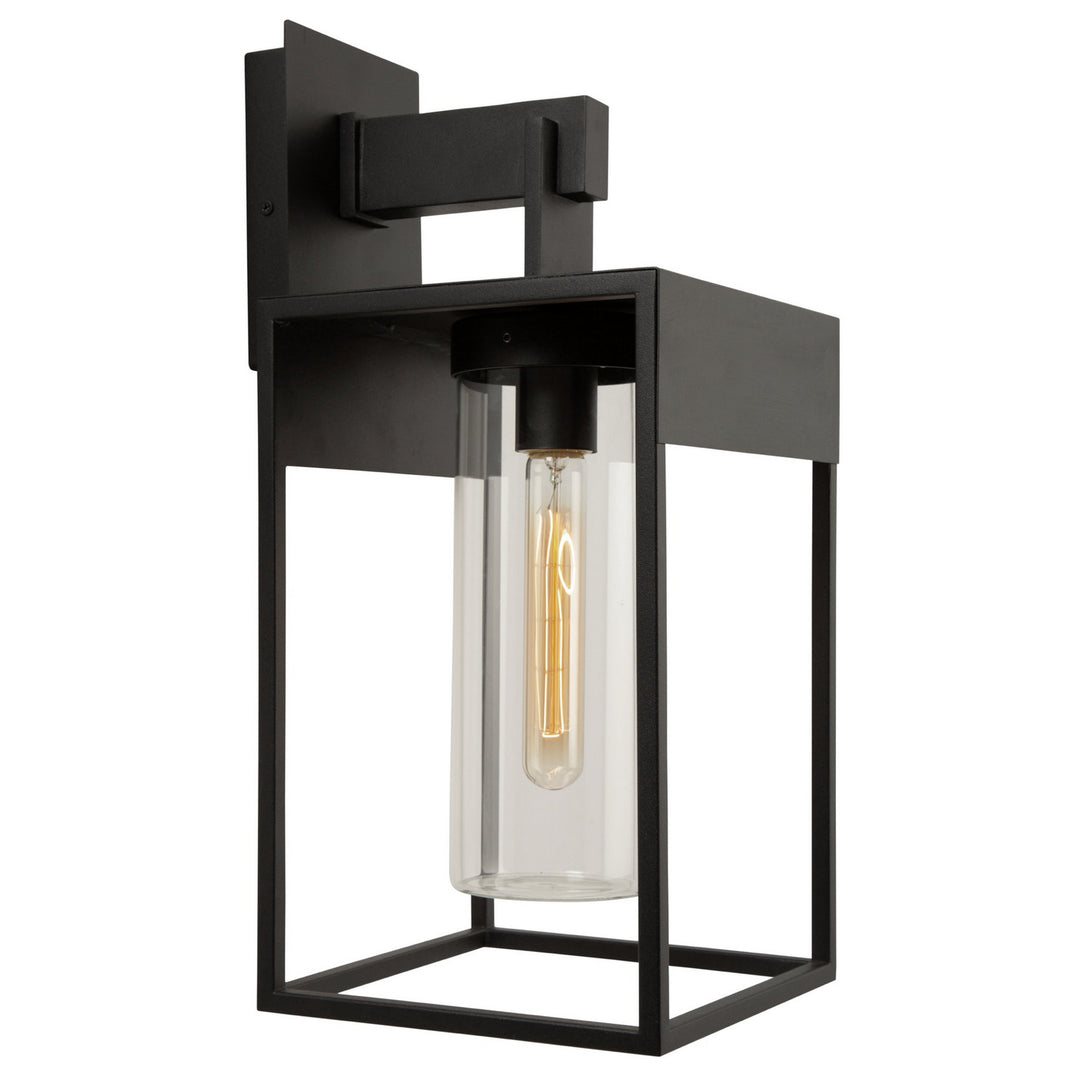 Weybridge One Light Outdoor Wall Mount in Black - available from The Lighting Shoppe, trusted by Canadian homeowners