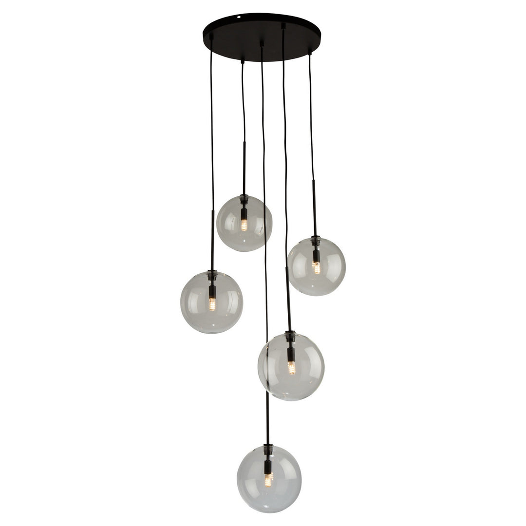 Pinpoint Five Light Pendant in Black - available from The Lighting Shoppe, trusted by Canadian homeowners