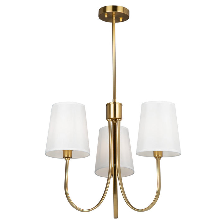 Artcraft Canada - SC13333BG - Three Light Chandelier - Rhythm - Brushed Gold