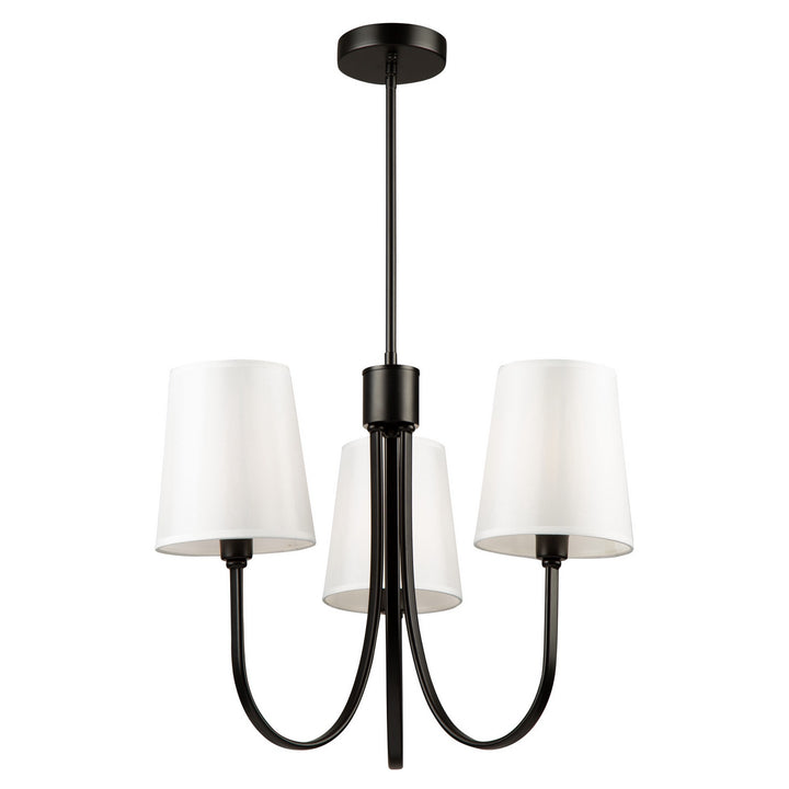 Artcraft Canada - SC13333BK - Three Light Chandelier - Rhythm - Black