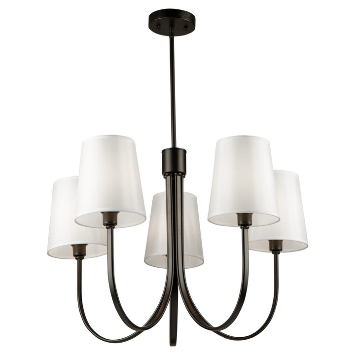 Artcraft Canada - SC13335BK - Five Light Chandelier - Rhythm - Black