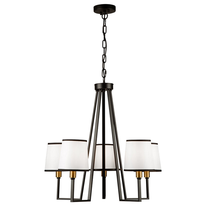 Artcraft Canada - SC13345BK - Five Light Chandelier - Coco - Gold, Black