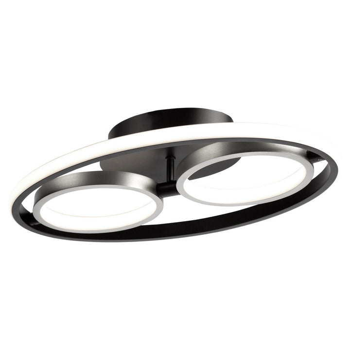 Artcraft Canada - AC6672NB - LED Flush Mount - Gemini - Black, Nickel