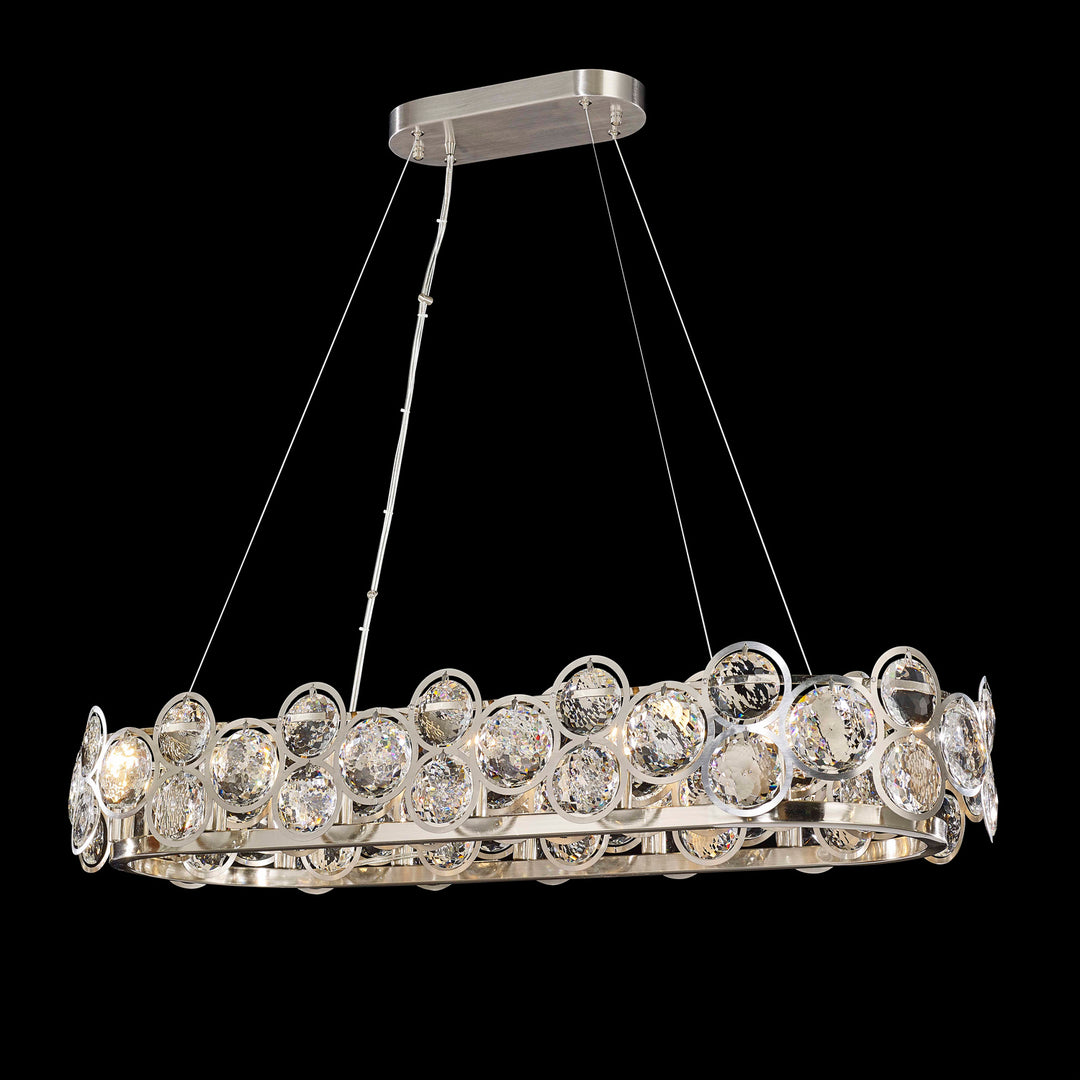 Verona 14 Light Chandelier in Satin Nickel - available from The Lighting Shoppe, trusted by Canadian homeowners