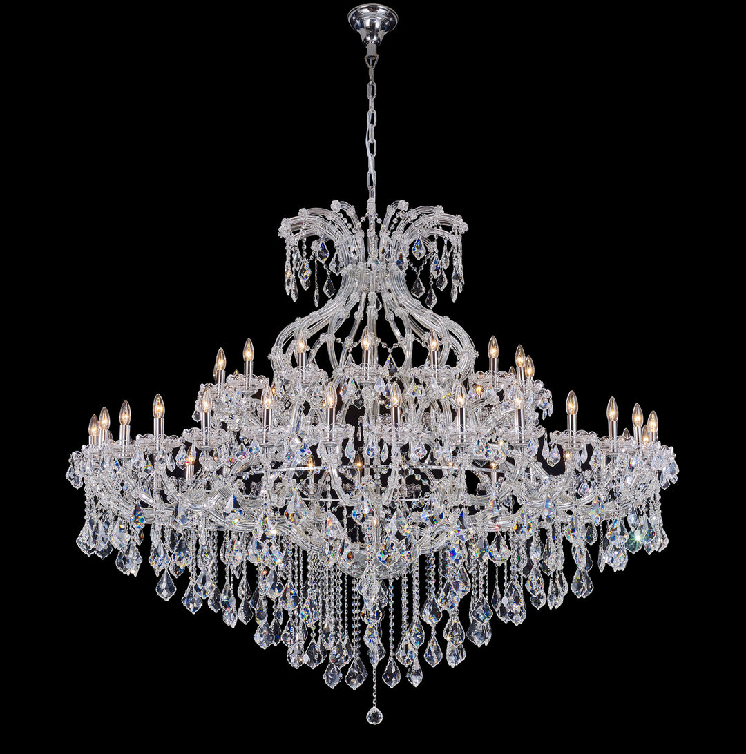 Maria Teresa Classic 49 Light Chandelier in Chrome - available from The Lighting Shoppe, trusted by Canadian homeowners
