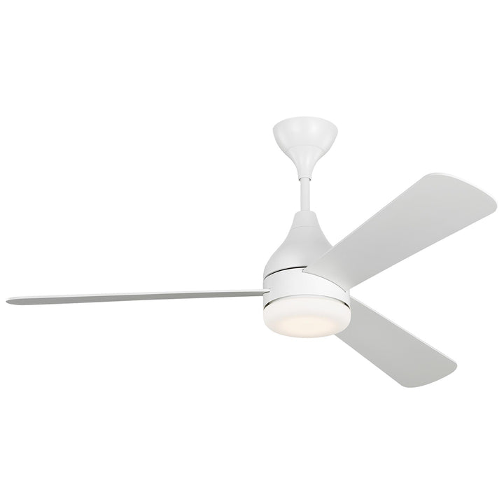 Streaming 52"Ceiling Fan in Matte White - available from The Lighting Shoppe, trusted by Canadian homeowners
