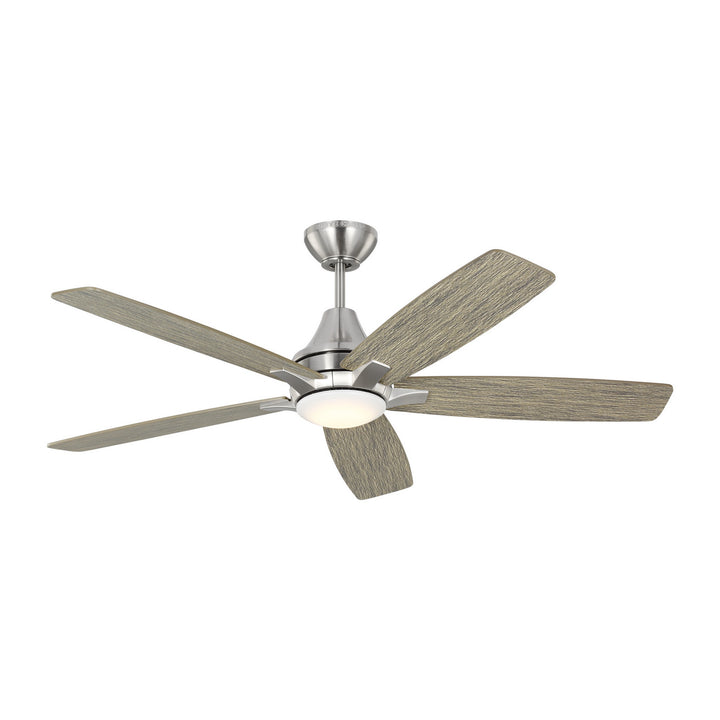 Generation Lighting Canada - 5LWDR52BSLGD - 52" Ceiling Fan - Lowden - Brushed Steel