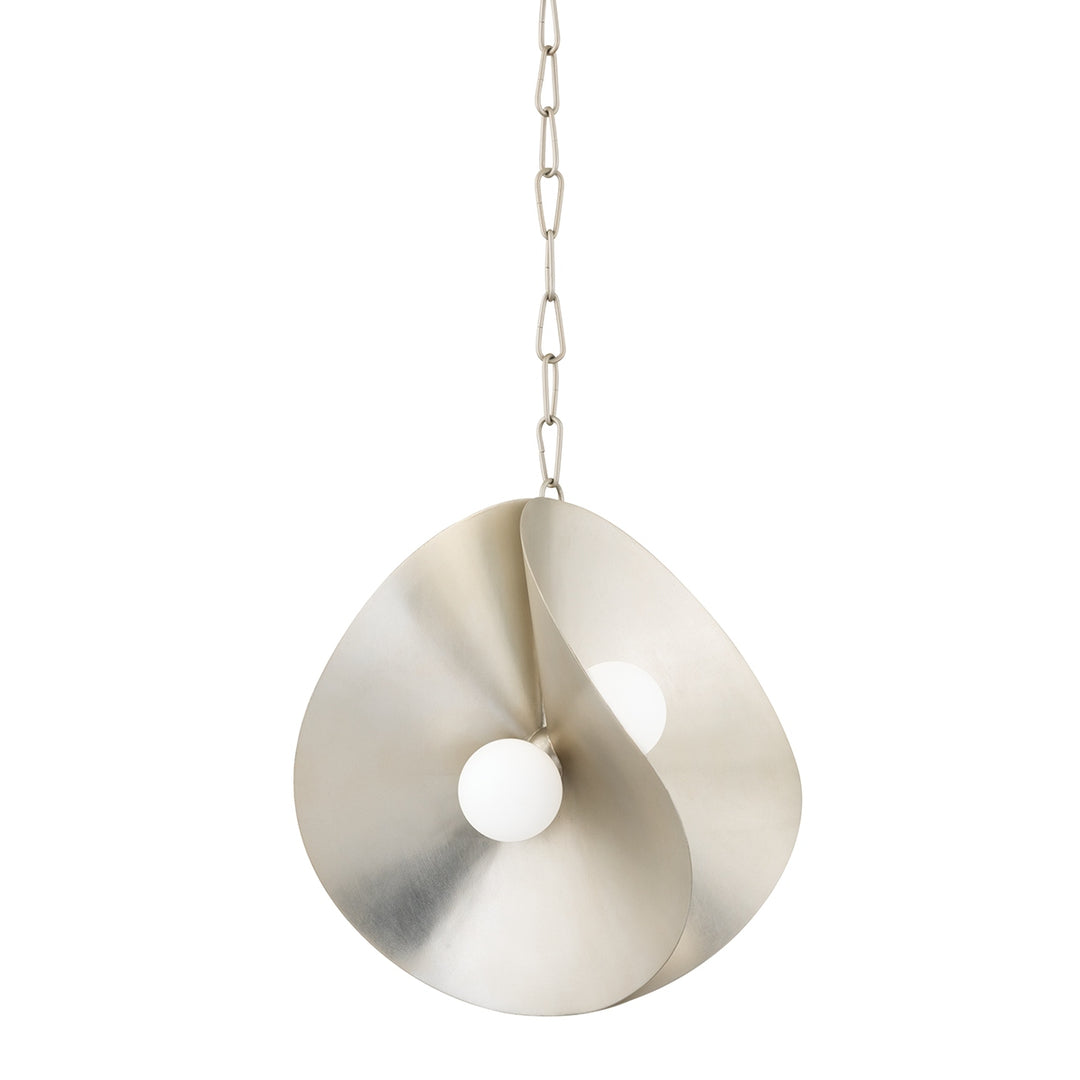 Corbett Lighting Canada - 330-18-WSL - LED Pendant - Peony - Warm Silver Leaf