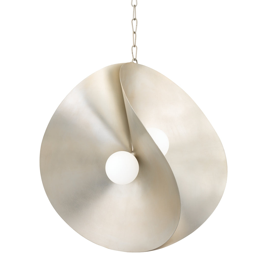 Corbett Lighting Canada - 330-30-WSL - LED Pendant - Peony - Warm Silver Leaf