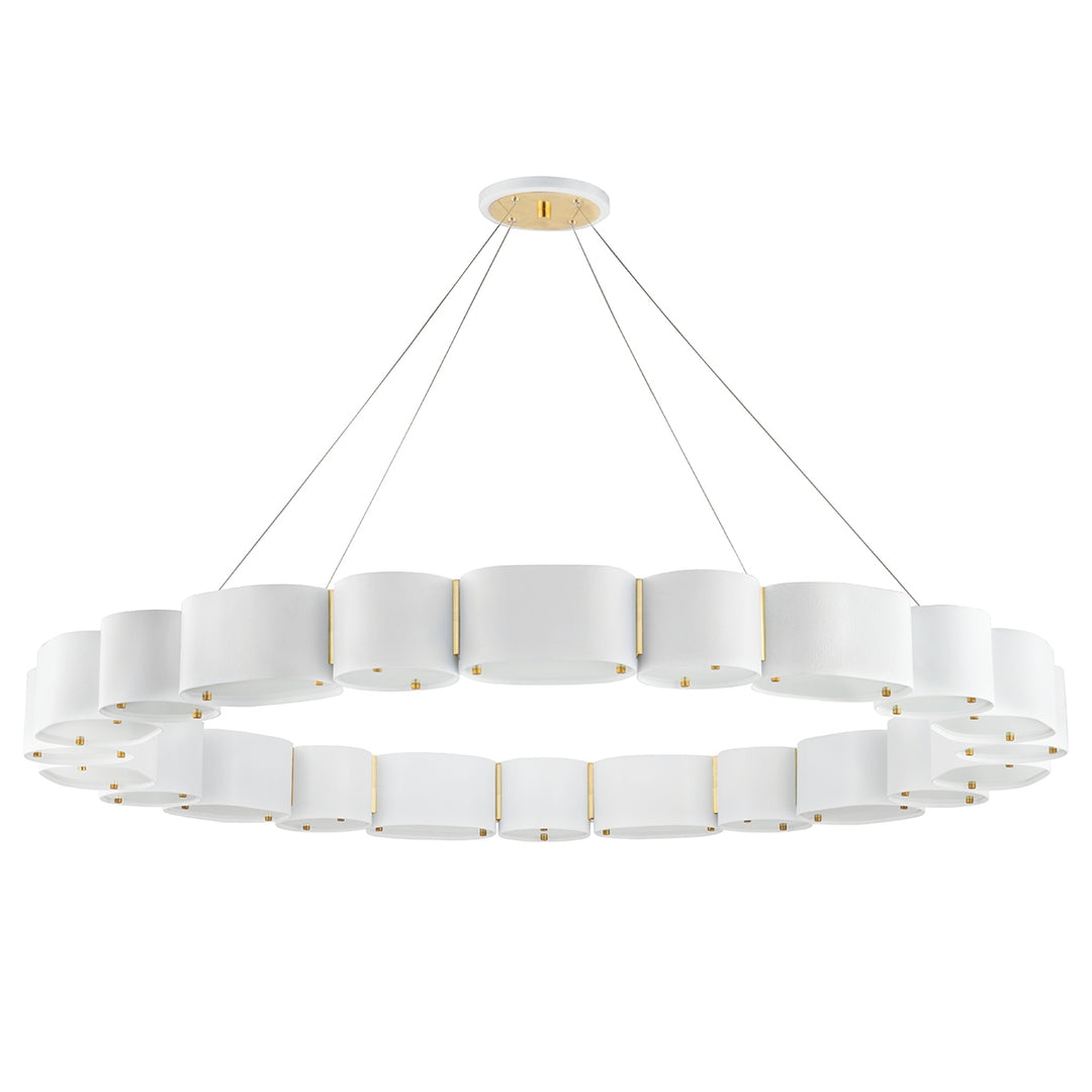 Corbett Lighting Canada - 393-50-SWH/VB - 22 Light Chandelier - Opal - Soft White/Vintage Brass