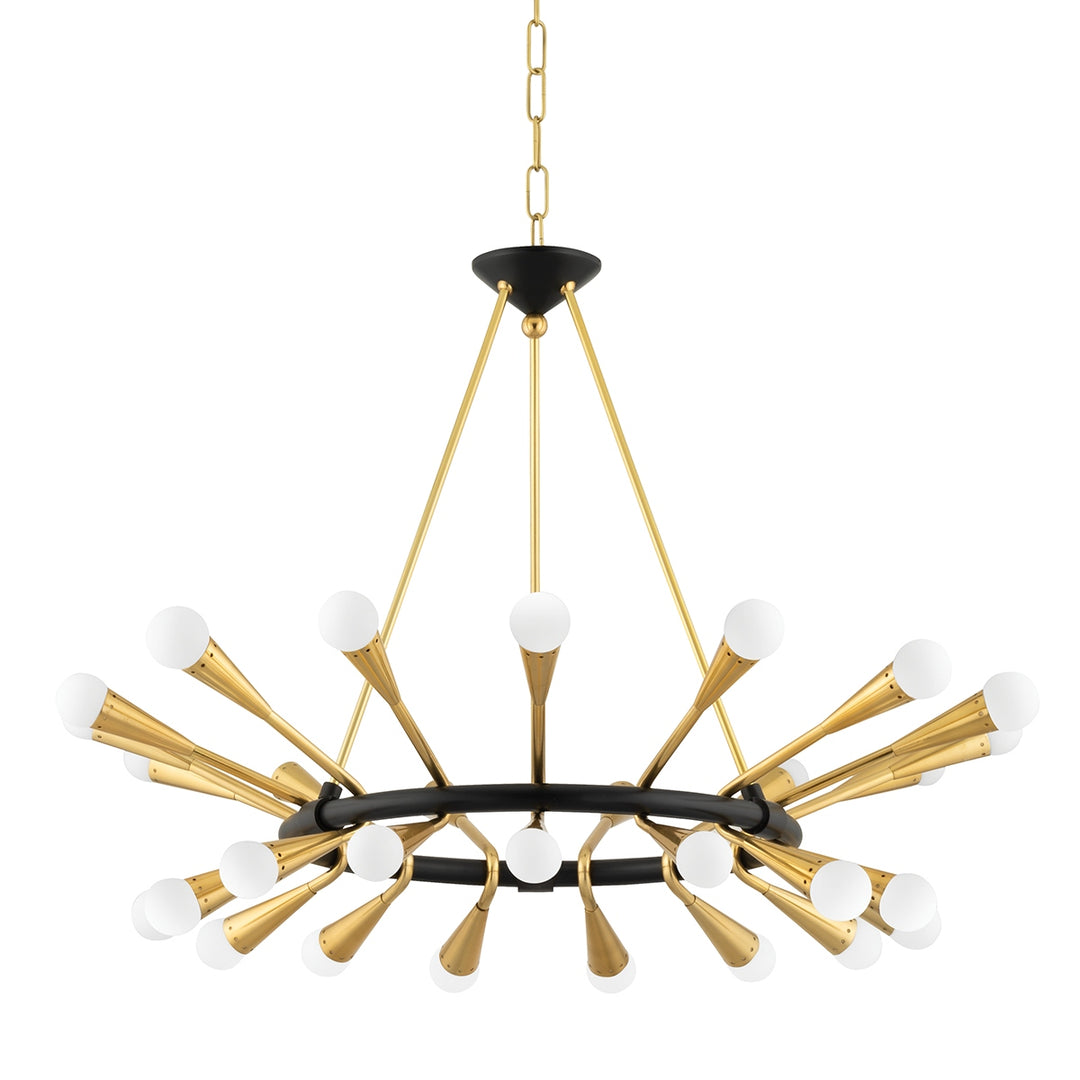 Corbett Lighting Canada - 401-30-VPB/BBR - 30 Light Chandelier - Aries - Vintage Polished Brass/Deep Bronze