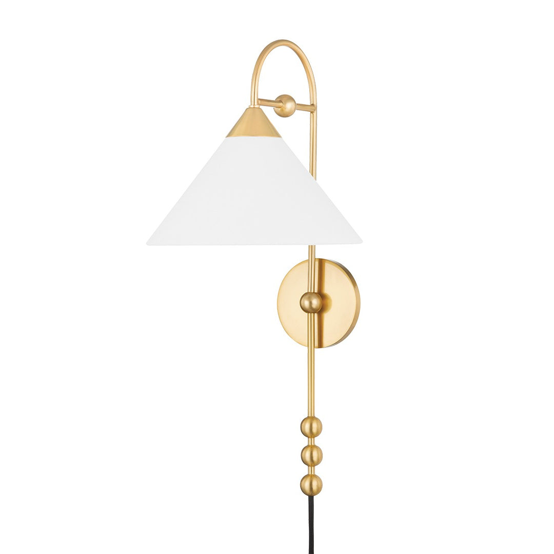 Sang One Light Wall Sconce in Aged Brass - available from The Lighting Shoppe, trusted by Canadian homeowners