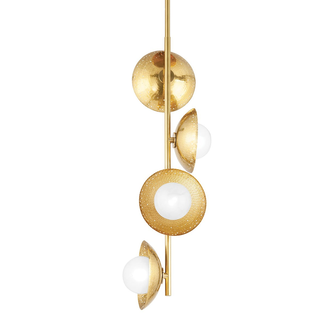 Glimmer LED Pendant in Aged Brass - available from The Lighting Shoppe, trusted by Canadian homeowners
