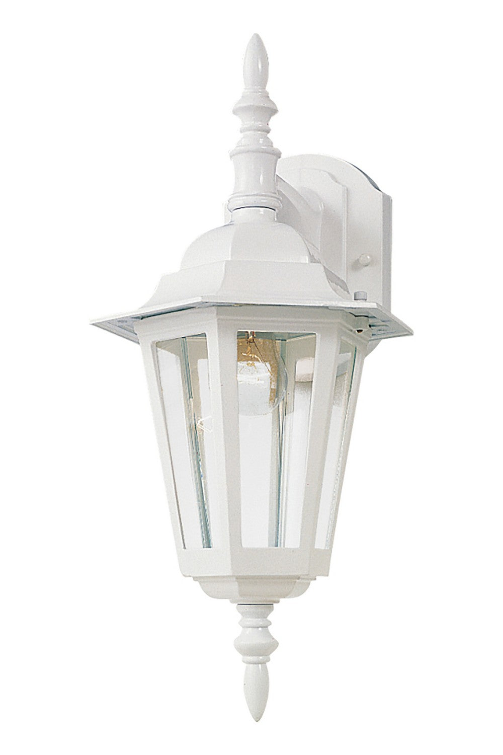 Maxim - 3002CLWT - One Light Outdoor Wall Lantern - Builder Cast - White