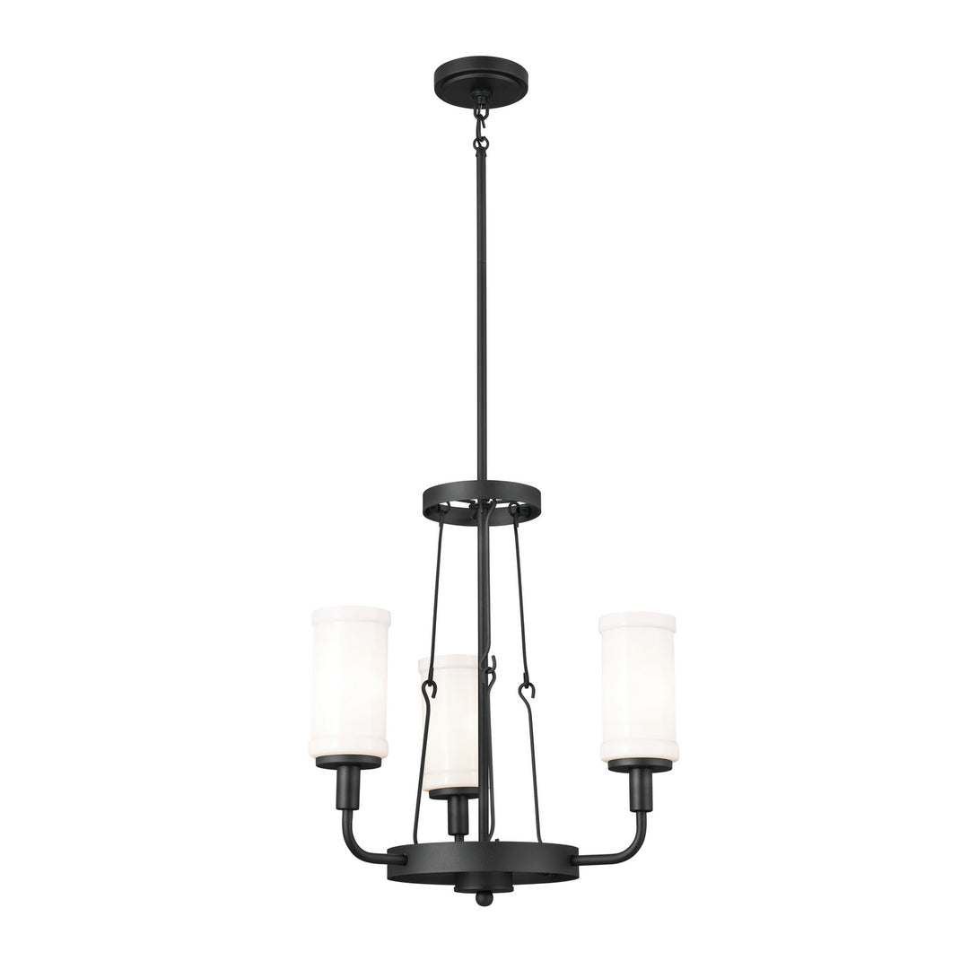 Kichler Canada - 52450BKT - Three Light Mini Chandelier - Vetivene - Textured Black