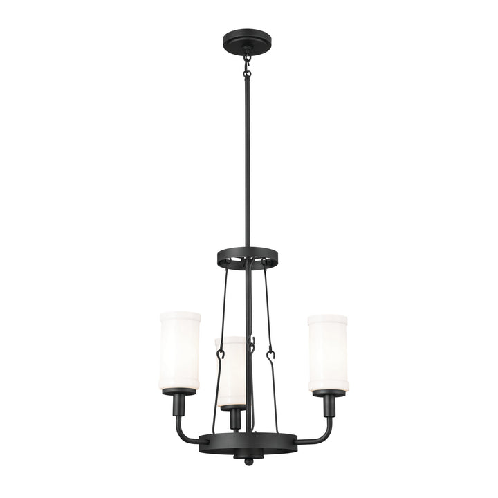 Kichler Canada - 52450BKT - Three Light Mini Chandelier - Vetivene - Textured Black
