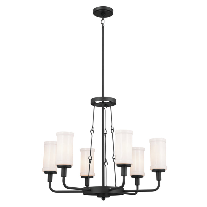 Kichler Canada - 52451BKT - Six Light Chandelier - Vetivene - Textured Black