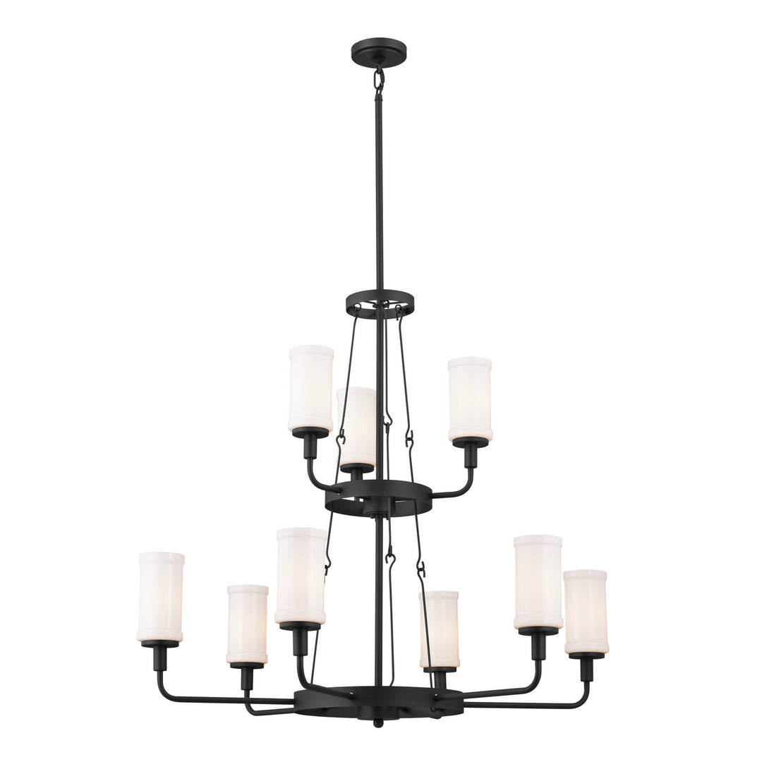 Kichler Canada - 52452BKT - Nine Light Chandelier - Vetivene - Textured Black