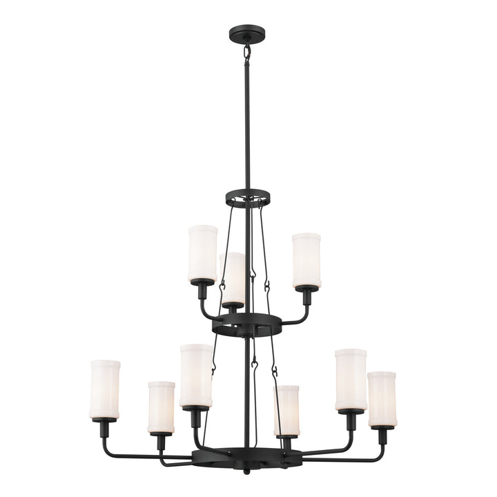 Kichler Canada - 52452BKT - Nine Light Chandelier - Vetivene - Textured Black