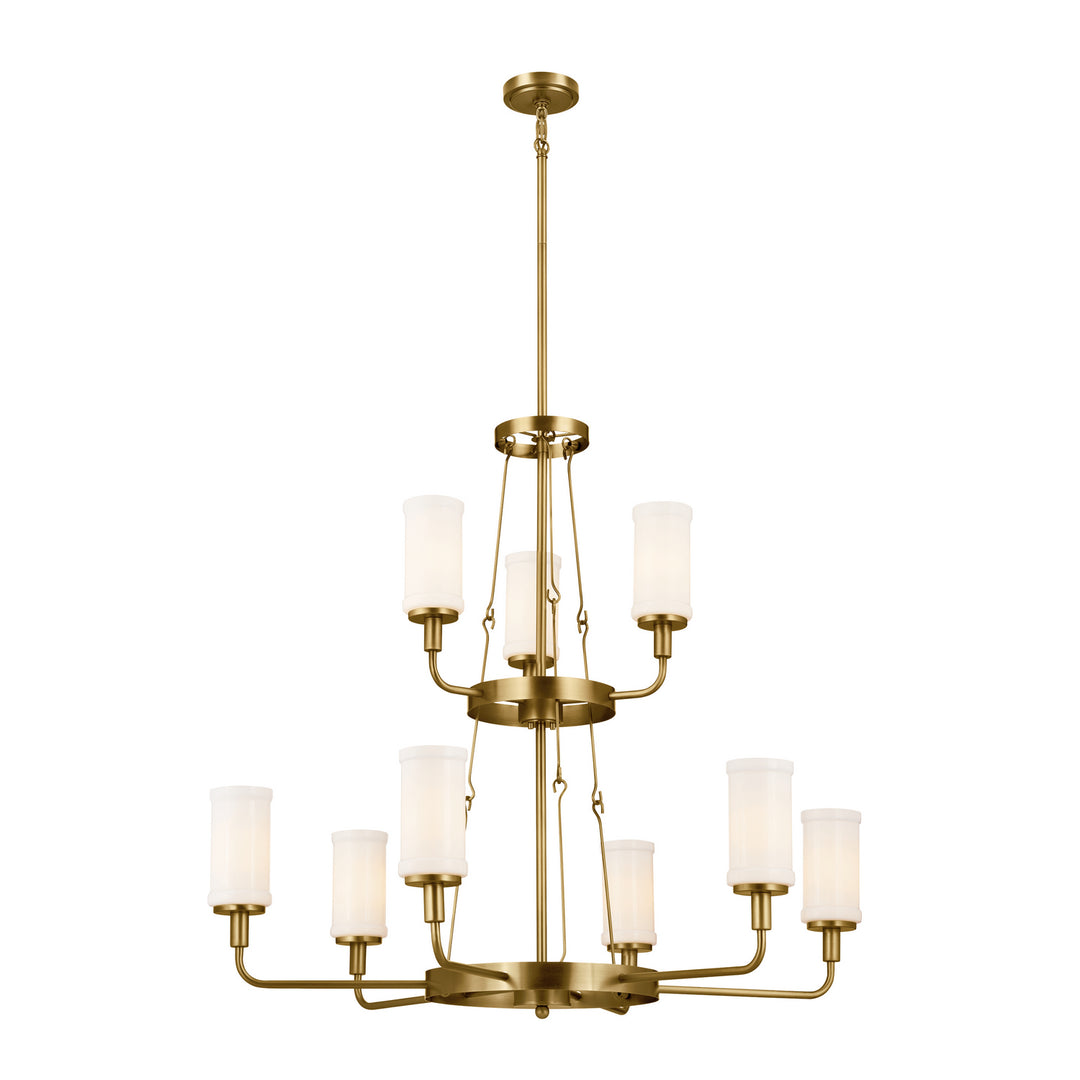 Kichler Canada - 52452NBR - Nine Light Chandelier - Vetivene - Natural Brass